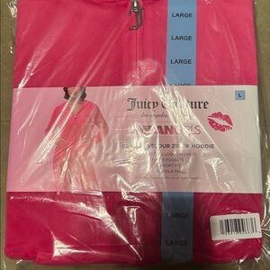 Juicy Couture Pink Velour Zip Up Hoodie